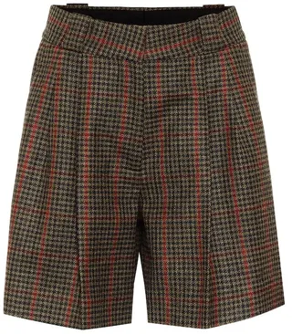 Fell checked wool shorts