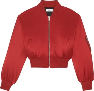 Bomber Jacket In Satin