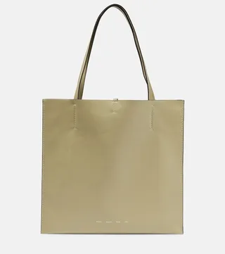White Label Twin leather tote bag