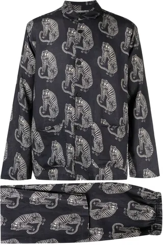 Sansindo Tiger-print pajama set