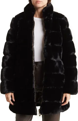 Reversible Faux Fur Puffer Jacket