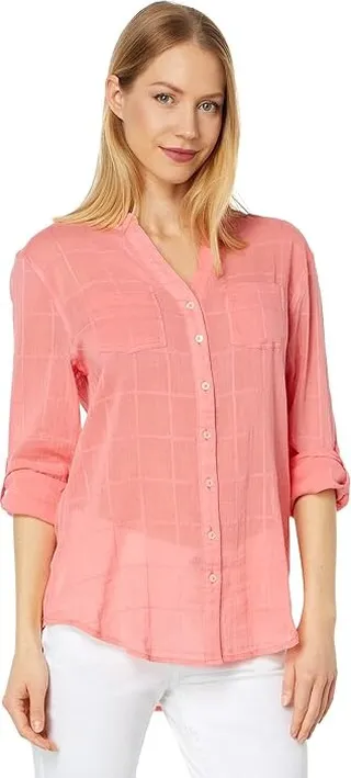 Carve Designs Dylan Textured Tunic (Grapefruit) Women's Clothing