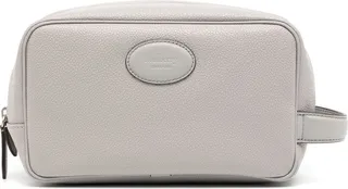 Scotchgrain leather wash bag