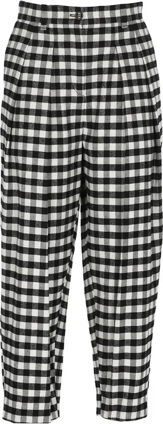 Kenzo Cropped Gingham Trousers