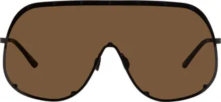 Rick Owens Black Shield Sunglasses