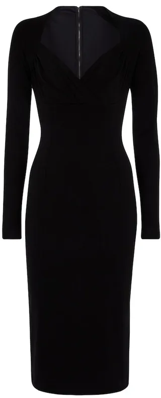 Stretch-jersey midi dress