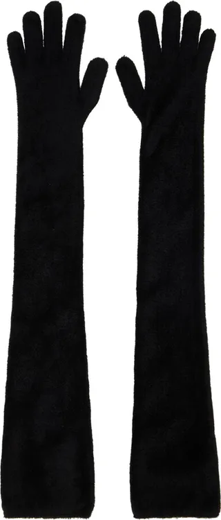 ALAÏA Black Long Gloves