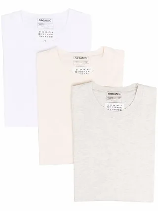 three-pack organic cotton T-shirts