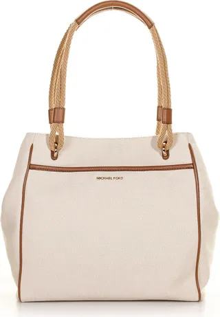 Talia Shoulder Bag In Cotton With Logo