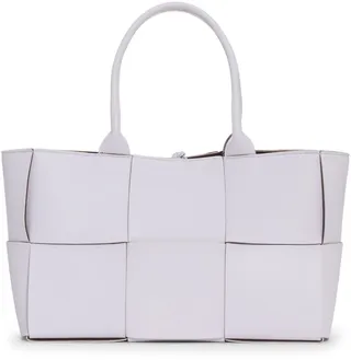 Arco Intrecciato Leather Tote