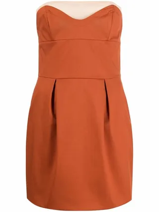 Strapless Flared Mini Dress