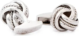 Tateossian Classic Knot Sterling Silver Cufflinks