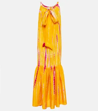 Silk maxi dress
