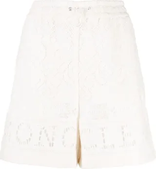 Crochet Drawstring Shorts