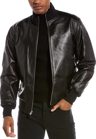 Mackage Easton Leather Bomber Jacket