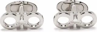 Silver-Tone Gancini Cufflinks