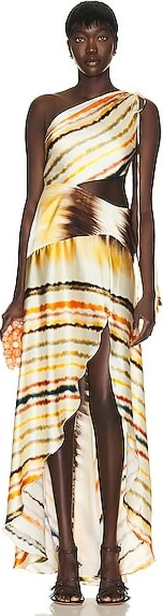 SILVIA TCHERASSI Whitney Dress in Nuetral
