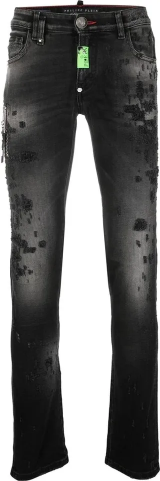 Distressed Skinny-Cut Jeans