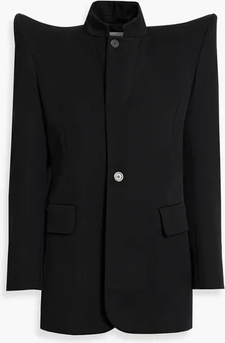 Wool-twill blazer
