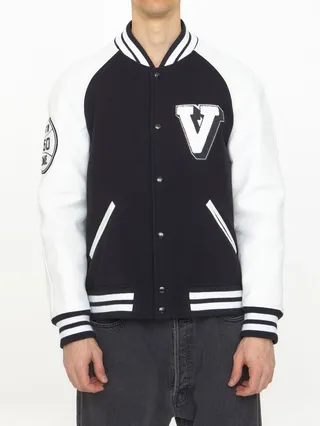 V Crew Patch Bomber Jacket