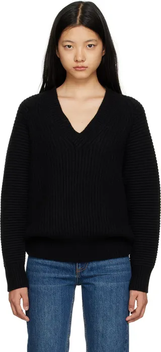 CO Black V-Neck Sweater