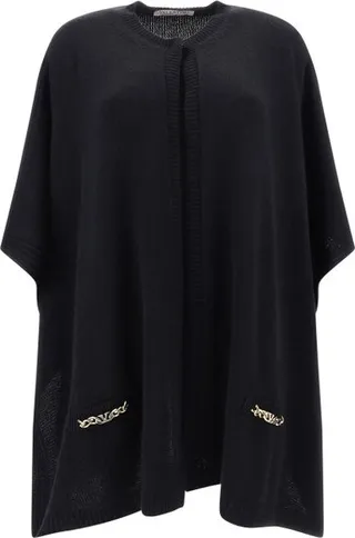 Valentino VLogo Knitted Cape