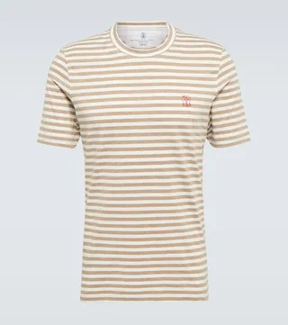Striped cotton T-shirt