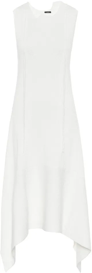 Dee cotton-blend knit midi dress