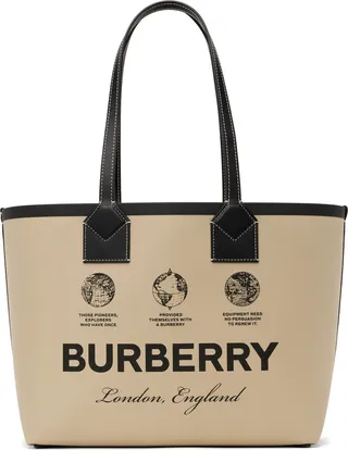 Burberry Beige Small London Tote