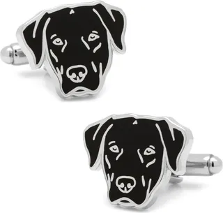 Black Labrador Cuff Links