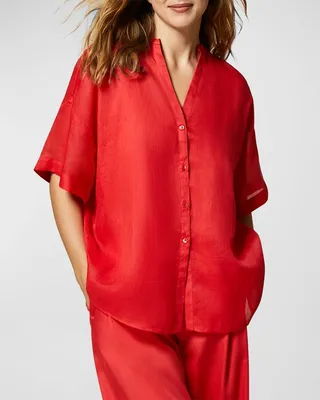 Button-Down Ramie Shirt