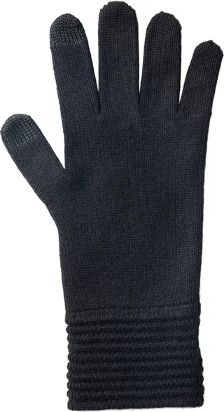 Ottoman Ribbed Wool & Recycled Cashmere Gloves