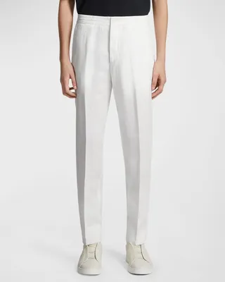 Men's Washed Linen Joggers