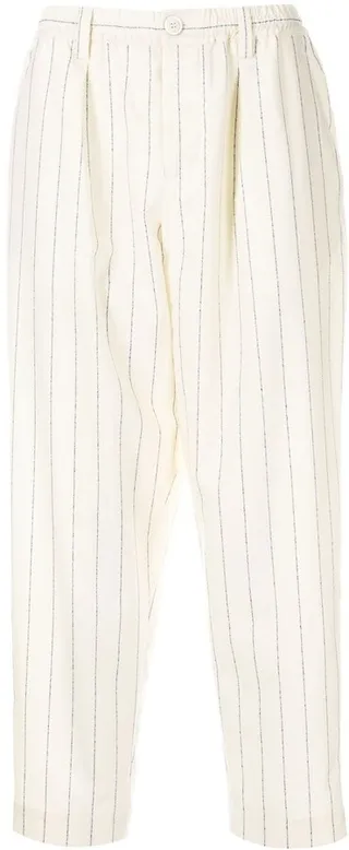 Pinstripe Tapered-Trousers