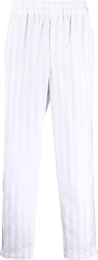 Striped Straight-Leg Trousers