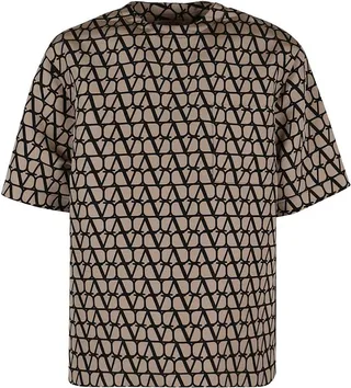 Valentino Toile Iconographe Crewneck Short-Sleeved T-Shirt