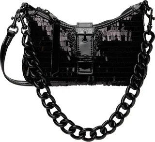 Versace Jeans Couture Black Sequinned Bag