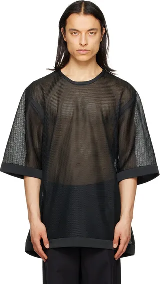 Cornerstone Black Semi-Sheer T-Shirt