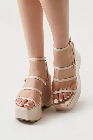 Strappy Platform Wedges
