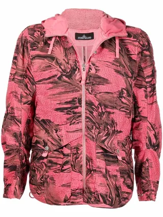 Floral-Print Bomber Jacket