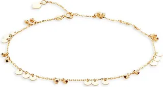 14K Yellow Gold Charm Anklet