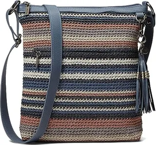 The Sak Lucia Crochet Crossbody (Valley Stripe) Cross Body Handbags
