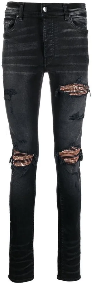 Ripped Skinny-Fit Jeans