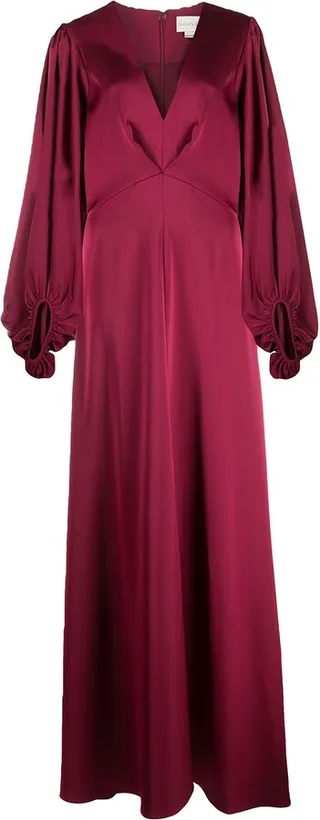 Jenny puff-sleeves gown
