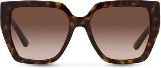 Tortoiseshell Logo-Plaque Arm Sunglasses