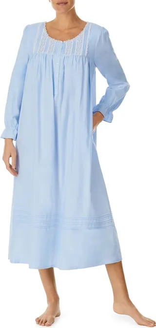 Long Sleeve Flannel Ballet Nightgown