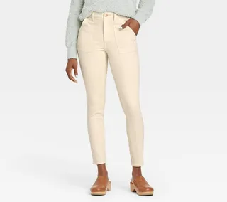 Women's High-Rise Skinny Jeans - Universal Thread™ Off-White 4