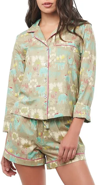 2-Piece Vera Wild Sanctuary Pajama Set