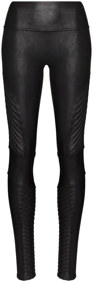 Faux-Leather High-Rise Leggings
