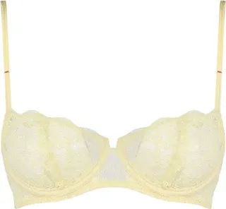 Maison Margiela Contrast-Stitch Lace-Detailed Bra